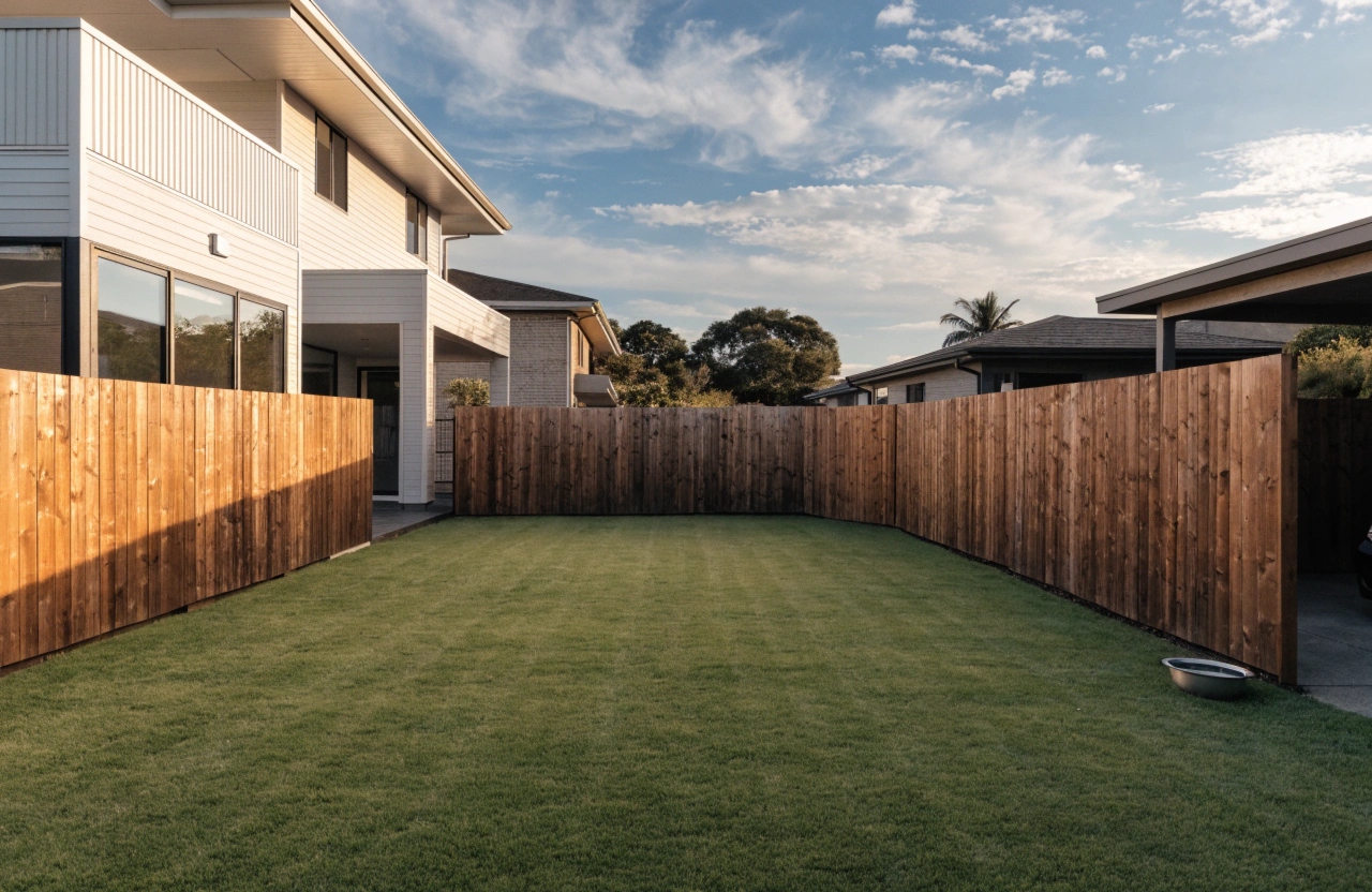 Pet-friendly synthetic grass yard at a Central Coast home